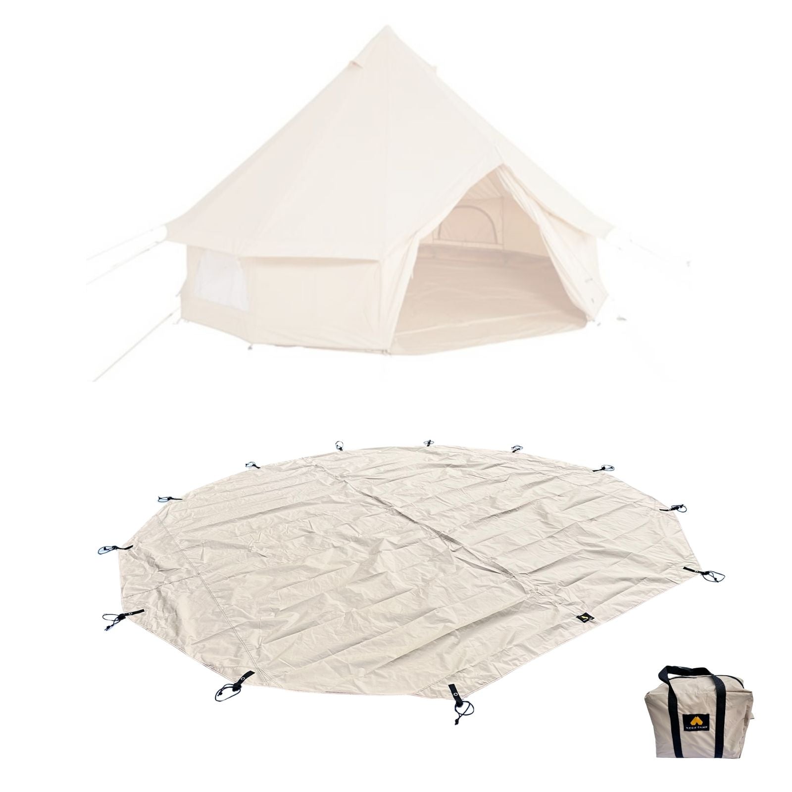 Alternative to Nordisk Ground Sheet Tent Accessory Tent Sheet Waterproof Sheet Footprint with Grommets Includes Storage Bag Outdoor Camping *Tent